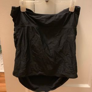 Maternity swimsuit - Black two piece, skirt bottom